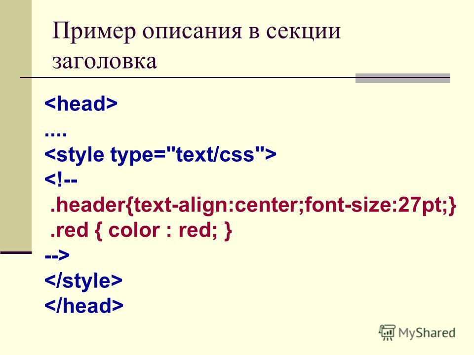 Стили текста css